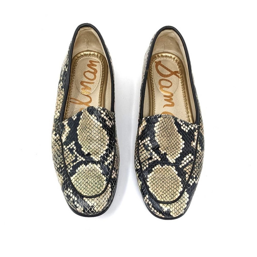 Sam Edelman Womens 6 Leon Snake Python Slip On Le… - image 1